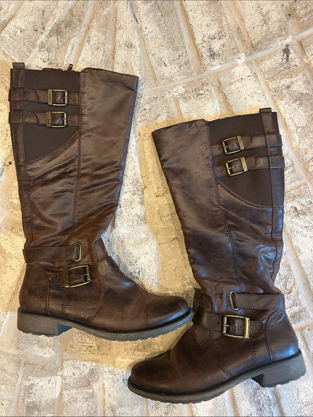BareTraps Dark Brown  Boots